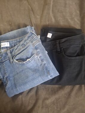 Vanilla Star Skinny Jeans - Light Blue & Black Duo